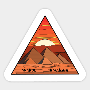 Great Pyramids Sticker